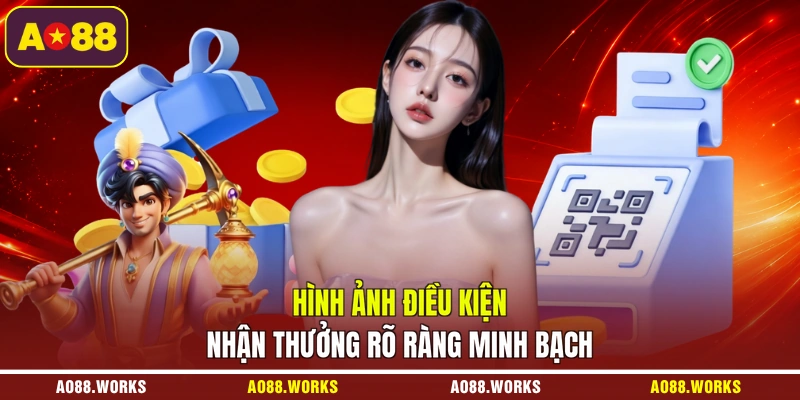 Hình ảnh điều kiện nhận thưởng rõ ràng minh bạch