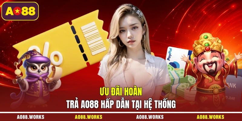Ưu đãi hoàn trả AO88 hấp dẫn tại hệ thống